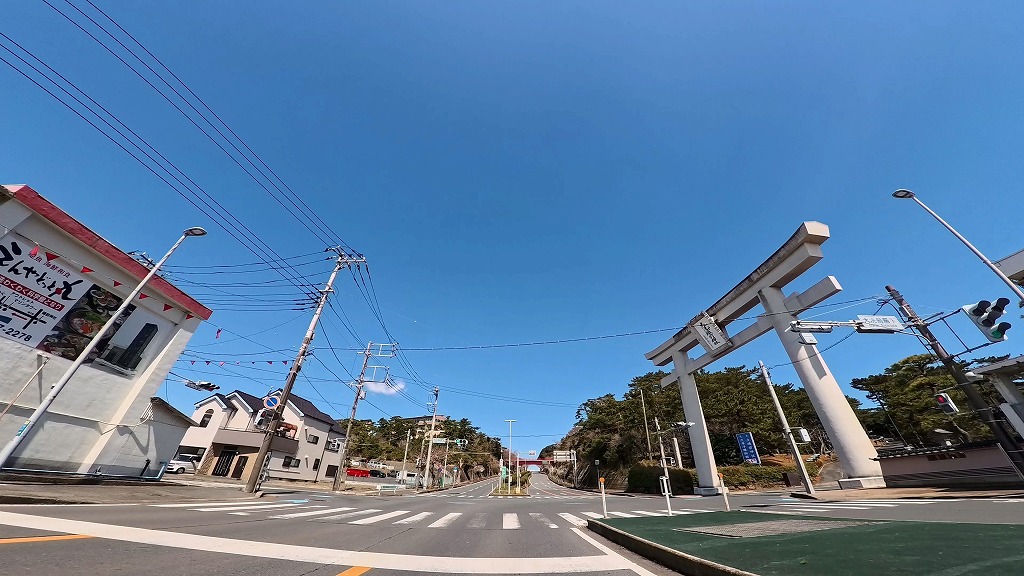 大洗海岸 サンビーチ通り 大洗海岸通り